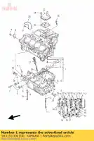 1B3151000100, Yamaha, conjunto do cárter yamaha fz 600 2005 2006 2007 2008 2009, Novo