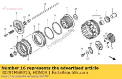 Here you can order the rotor, pulse generator from Honda, with part number 30291MBB010: