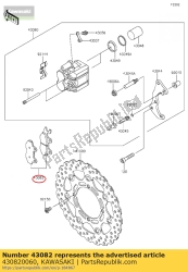 Kawasaki 430820060, Pastillas de freno, OEM: Kawasaki 430820060