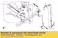 45463KW3000, Honda, quedarse, brk.hose honda nx  2 nx250 250 , Nuevo