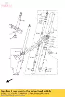 2PN231020000, Yamaha, gruppo forcella anteriore (l.h) yamaha xjr 1300 2015 2016, Nuovo