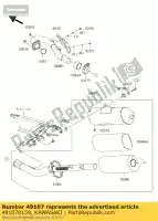 491070159, Kawasaki, tubo de escape de cobertura kawasaki kx  f kx450f kx450 450 , Novo