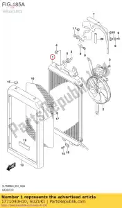 Suzuki 1771040H10 radiator assy,w - Bottom side