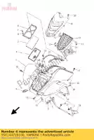 55X144720100, Yamaha, plaque, élément yamaha yfm 50 80 2000 2001 2002 2003 2004 2005 2006 2007 2008 2009, Nouveau