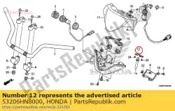 Aqui você pode pedir o ficar, guia do tubo em Honda , com o número da peça 53206HN8000: