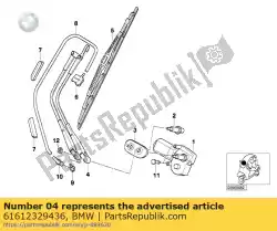Here you can order the wiper arm from BMW, with part number 61612329436: