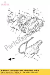 Ici, vous pouvez commander le couvercle, carter moteur 2 auprès de Yamaha , avec le numéro de pièce 2GU154210000: