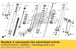 Honda 51401KZZA21 frühling, fr. gabel - Unterseite