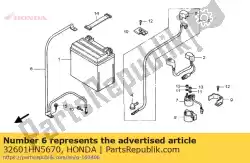 geen beschrijving beschikbaar op dit moment van Honda, met onderdeel nummer 32601HN5670, bestel je hier online: