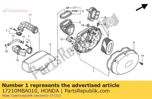 honda 17210MBA010 koffer, luchtfilter - Onderkant