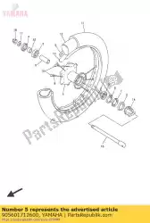 Here you can order the spacer 341251170100 from Yamaha, with part number 905601712600: