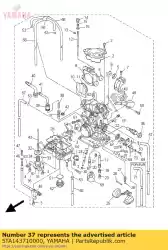 Qui puoi ordinare pistone, avviamento da Yamaha , con numero parte 5TA143710000: