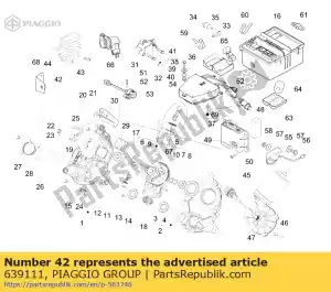 Piaggio Group 639111 voltage regulator - Bottom side