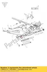 brg, n / roller, fc, 17x24x15 van Triumph, met onderdeel nummer T3800177, bestel je hier online: