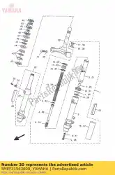 Aquí puede pedir clip, sello de aceite de Yamaha , con el número de pieza 5MEF31563000: