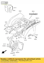 Aquí puede pedir soporte, lh de Kawasaki , con el número de pieza 11053S084: