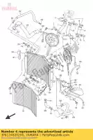 3P6124820200, Yamaha, rura 2 yamaha  fjr 1300 2006 2007 2008 2009 2010 2011 2014 2015 2016 2017 2018 2019 2020 2021, Nowy