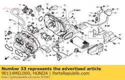 Aqui você pode pedir o parafuso, especial, 5x11 em Honda , com o número da peça 90114MEL000: