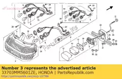 Here you can order the no description available at the moment from Honda, with part number 33703MM5601ZE: