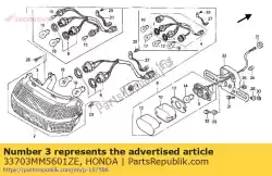 Ici, vous pouvez commander le aucune description disponible pour le moment auprès de Honda , avec le numéro de pièce 33703MM5601ZE: