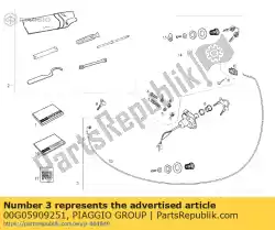 Ici, vous pouvez commander le cto. Kit cerraduras gp1 250cc auprès de Piaggio Group , avec le numéro de pièce 00G05909251: