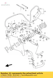 Qui puoi ordinare pipe comp, cil. Da Suzuki , con numero parte 1786017E00: