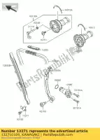 132710169, Kawasaki, plate,cam chain stopper kx250- kawasaki kx 250 2004 2005, New