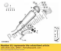 18518561326, BMW, rear muffler bmw   2016 2017 2018 2019 2020 2021, New