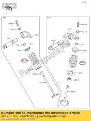 Here you can order the 01 spring-engine valve from Kawasaki, with part number 490780760: