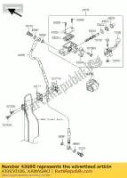 430950186, Kawasaki, hose-brake,fr kawasaki kx  r f kx250f kx450f 250 450 , New