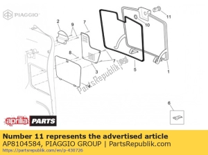aprilia AP8104584 blocco del bauletto - Il fondo