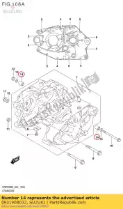 Suzuki 0931908032 arbusto - Lado inferior