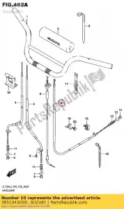 suzuki 5851043G00 cable comp,rear - Bottom side