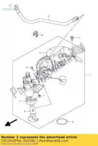 Suzuki 1511010F00 plate assy - Bottom side