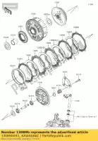 130890043, Kawasaki, 01 piastra-frizione,t=1,6 kawasaki  400 2018 2019 2020 2021, Nuovo