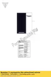 Here you can order the ring binder, service man from Triumph, with part number T3859999: