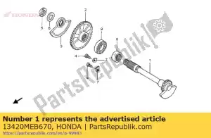 Honda 13420MEB670 comp. eixo, balanceador - Lado inferior
