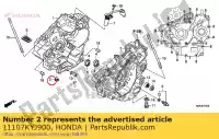 11107KYJ900, Honda, boulon, étanchéité, 16mm honda  cbr crf 250 300 2011 2013 2014 2015 2017 2018 2019 2020, Nouveau