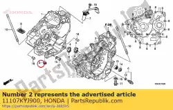 Here you can order the bolt, sealing, 16mm from Honda, with part number 11107KYJ900: