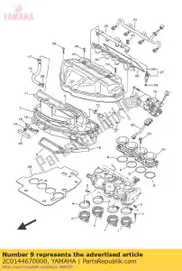 yamaha 2C0144670000 joint - La partie au fond