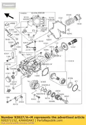 Aquí puede pedir collar, l = 22. 8m / m z1000-e2 de Kawasaki , con el número de pieza 920271152: