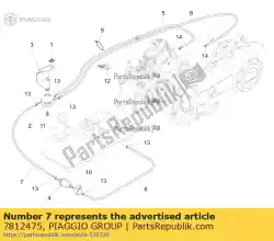 Tutaj możesz zamówić rura paliwowa l = 1120 mm od Piaggio Group , z numerem części 7812475: