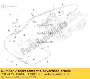 Piaggio Group 7812475 rura paliwowa l = 1120 mm - Dół