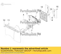 6228240090, Piaggio Group, proteção traseira     , Novo