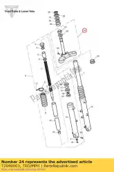 Here you can order the yoke assylower from Triumph, with part number T2049003: