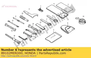 honda 89102MERD00 driver, screw(no.2 +/) - Bottom side