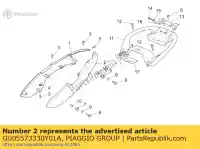 GU05573330Y01A, Piaggio Group, Carenatura posteriore. rosso moto-guzzi sport 1200 2006, Nuovo