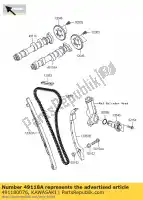 491180076, Kawasaki, camshaft-comp,in kawasaki kle versys b a d klz c abs 1000 650 , New