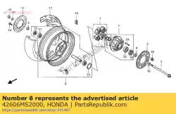 Aquí puede pedir manga, rr. Eje de Honda , con el número de pieza 42606MS2000: