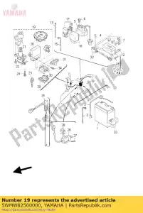 yamaha 5WMW82500000 sw principal kit de inmovilizador - Lado inferior